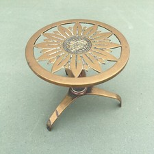 Vintage Brass Round Trivet