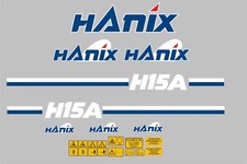 Hanix H15A  Mini Digger Decal Set 