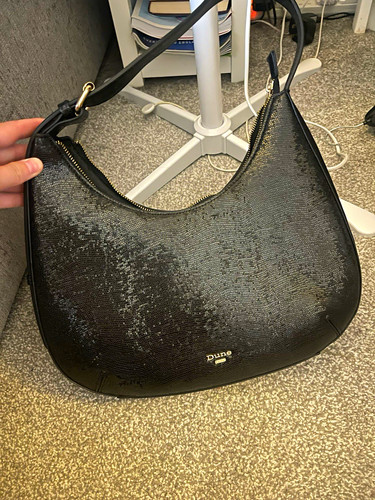 Dune black faux - black, leather