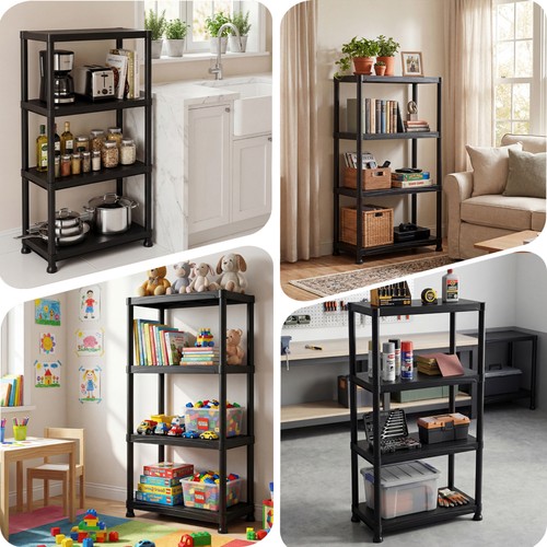 Tier plastic shelving - 3/4/5,