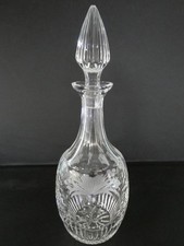 Royal Brierley Crystal Honeysuckle Design Decanter With Stopper VGC