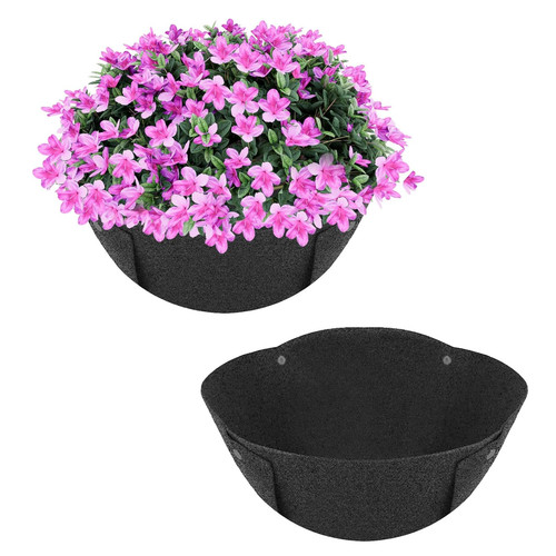 Fabric hanging planter basket - hanging,