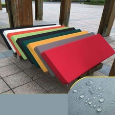 Outdoor Garden  Water-Resistant Bench Pad 2-3-4 Seater Long Cushion Zipped COVER