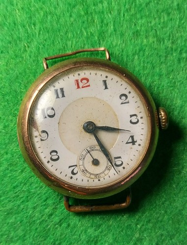 Ww1 trench watch - 9ct, gold