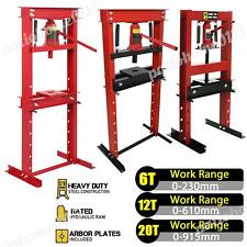 Hydraulic Shop Press Workshop Garage Tools Floor Bearing 6/12/20 Tons Heavy Duty