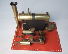 Large Bowman M122 twin cylinder live steam engine on Meccano base