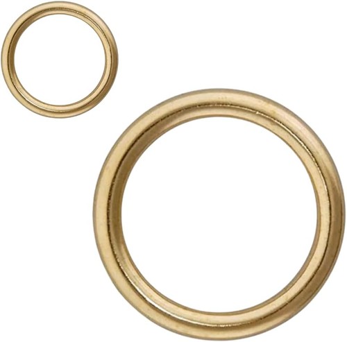 Curtain rings hollow brass - hollow,