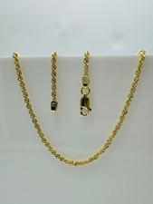 Solid 9ct yellow - yellow, rope