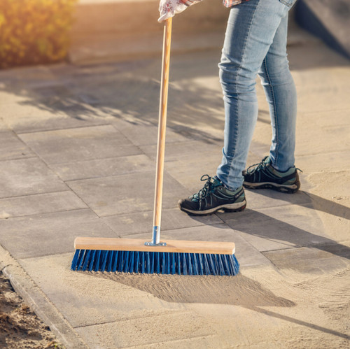 Stiff garden broom head - garden,