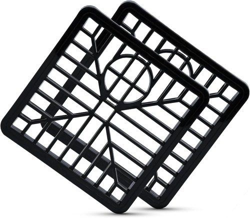 Plastic drain cover square - drain, 6''