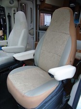 TO FIT FIAT DUCATO MOTORHOME, 2017 MODEL,TALL PILOT SEAT COVERS, PAISLEY MH-1007