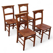 Set of 4 Vintage Beech Church