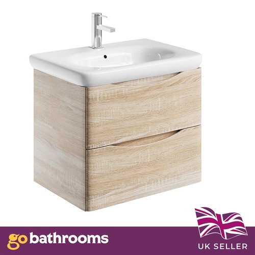 600mm light oak - 600mm, wall