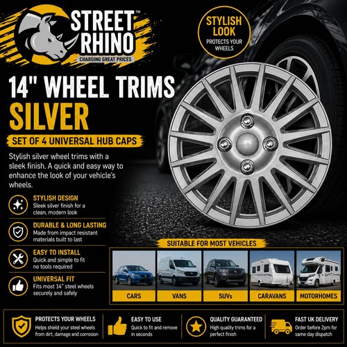 Silver wheel trims - trims, covers