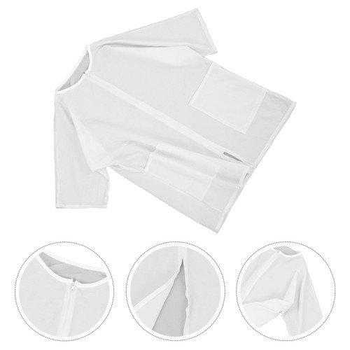 White pet grooming jacket - pet,