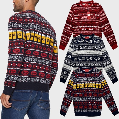 Mens xmas christmas jumpers - mens,