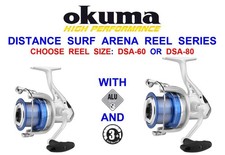 OKUMA DISTANCE SURF ARENA DSA REEL BIG PIT 60 80 SEA FISHING FOR BEACHCASTER ROD