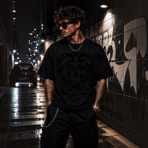 Philipp plein black graphic - black,