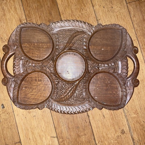Vintage handmade carved wooden - vintage,