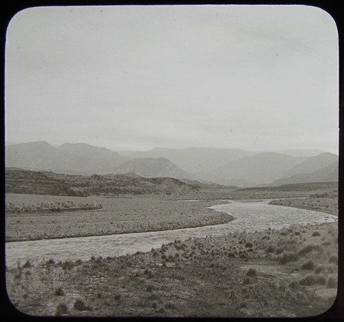 Glass magic lantern slide - lantern,