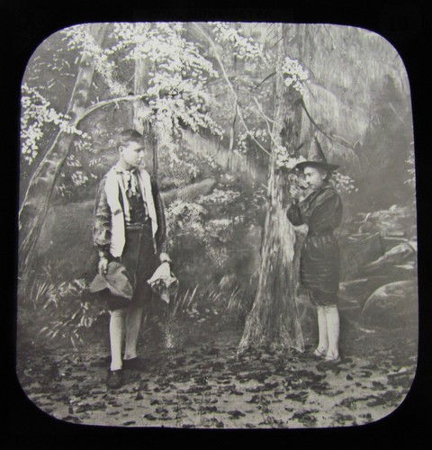 Glass magic lantern slide - lantern,