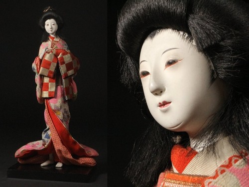 Antique japanese kimono lady - kimono,