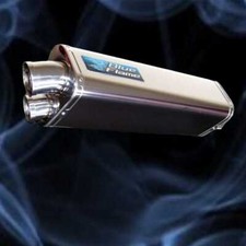 Kawasaki ZX-7R 1996-2003 Exhaust Silencer Muffler - Tri-Oval - Stainless Steel 