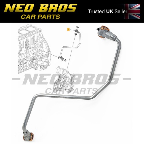 Turbo charger oil feed pipe - charger,