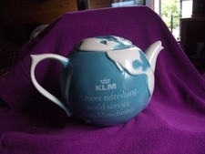 Rare - KLM Airlines Souvenir Teapot - by Wood Potters of Burslem - Pre 1995