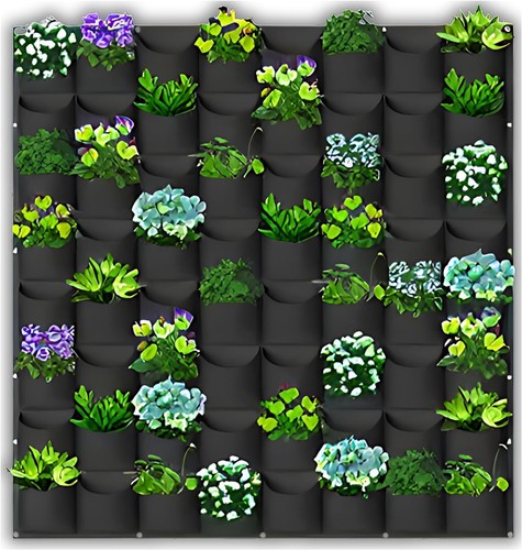Vertical wall hanging planters - wall,