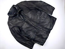 C788 GANT Leather Double Decker vintage heavy & rugged 2-in-1 leather jacket XL