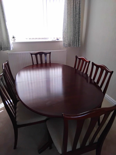 Plan oval dining table 6 - oval,