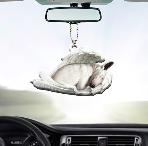 Bull terrier dog sleeping - terrier,