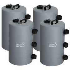 4x Canopy Gazebo Water Weight Bags Leg Weights for Pop Up Tent Canopies Grey