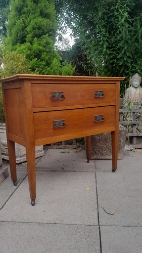Antique solid oak - chest, 2