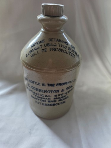 Stoneware vintage heavy flagon - stoneware,