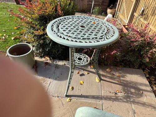 Pair side garden tables - of,