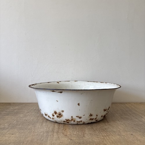 Vintage large enamel - enamel, blue