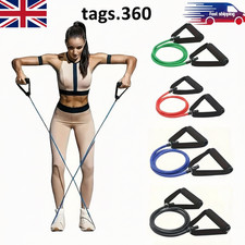 Resistance Bands with Handles Exercise Workout Bands for Men Women Home Gym UK