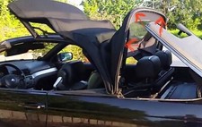 Genuine BMW E46 Convertible Top Window Guide Rear / Seal 54318229833