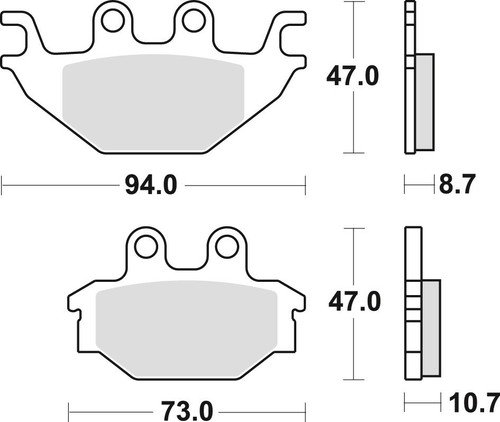 Kh377 sintered offroad brake - offroad,