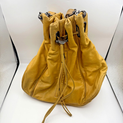 Mimco yellow leather cocoon - mimco,