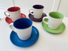 4 Cappuccino Cups & Saucers