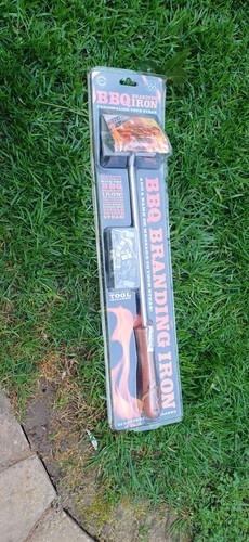 Bbq branding iron set with - bbq,