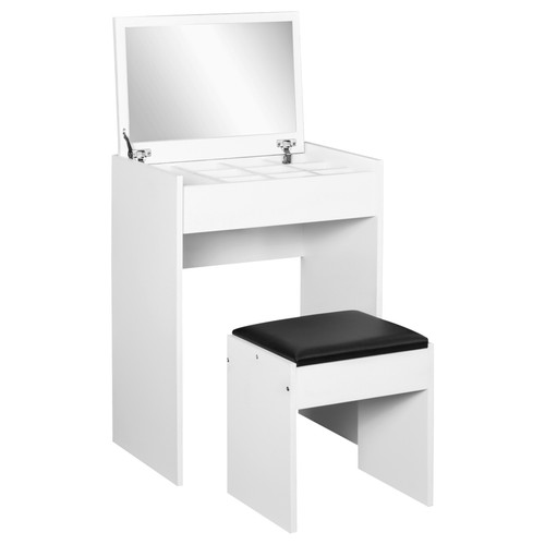 Homcom dressing table set with - table,