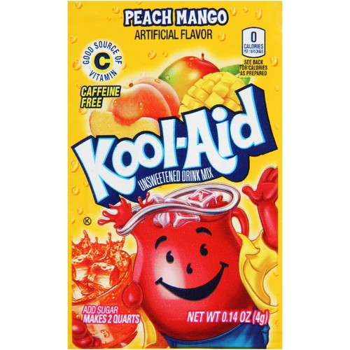 Kool aid packets - 48, peach