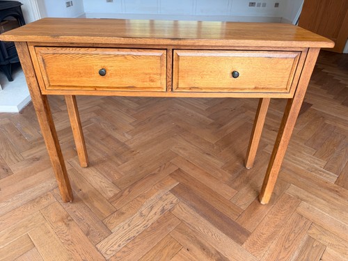 Solid oak two drawer - oak,