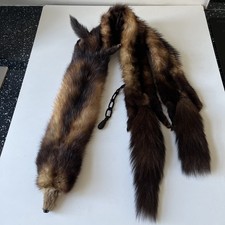 Antique fur stole with mink