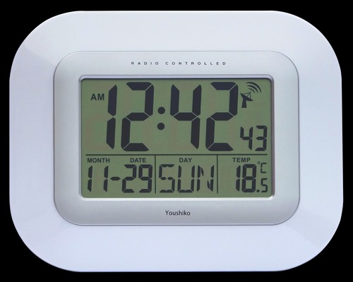 Radio controlled wall - wall, clock