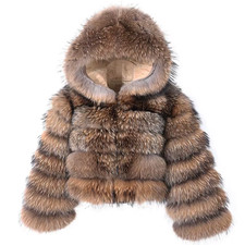 2025  Natural Real Raccoon Fur